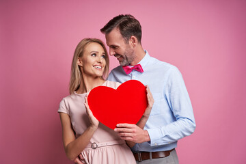 Bonding couple at Valentine's Day